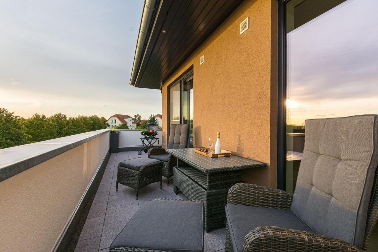 Luxus Spa Penthouse Sundowner Apartment Göhren-Lebbin Exterior foto